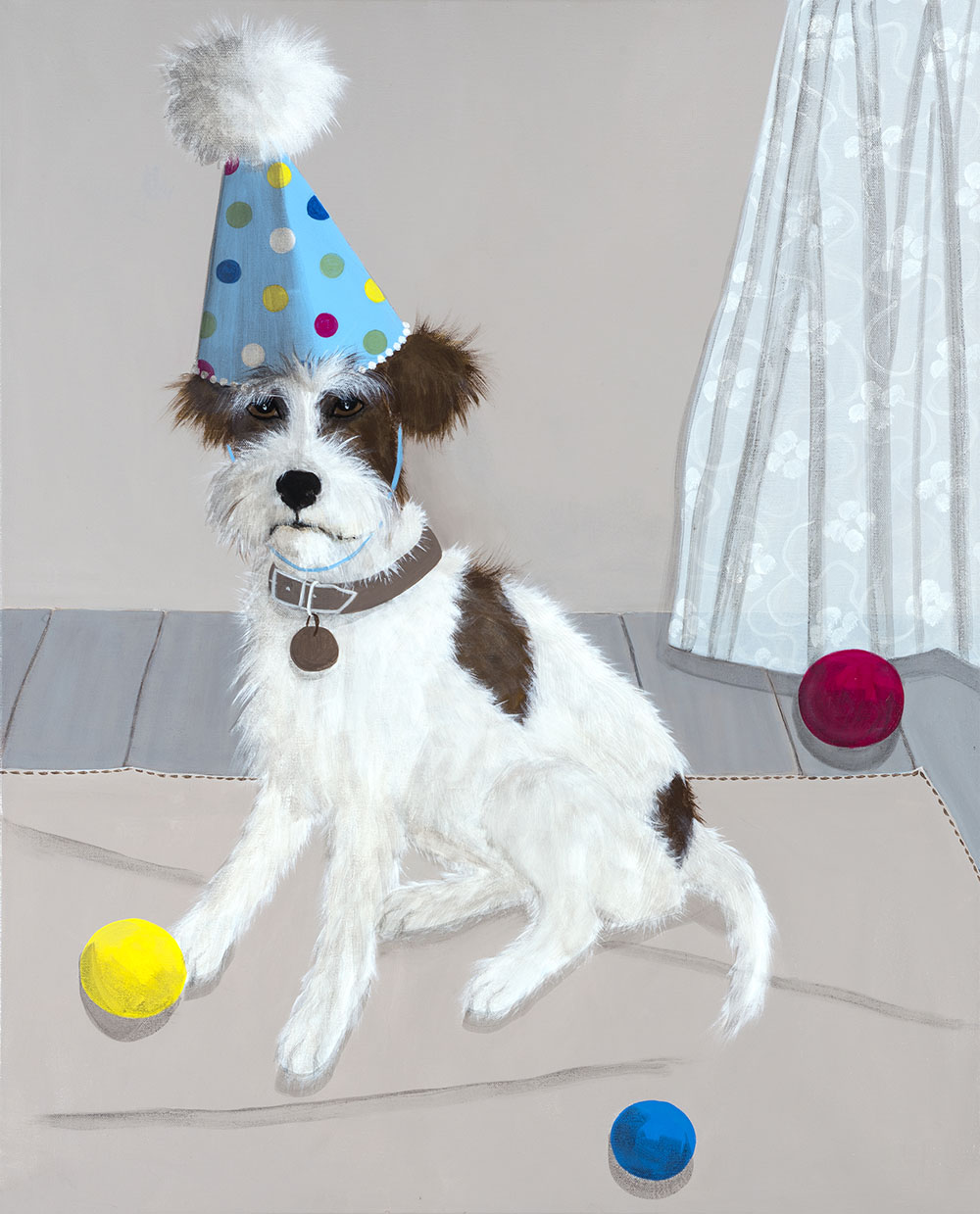 Mary Carlson paints quirky dogs